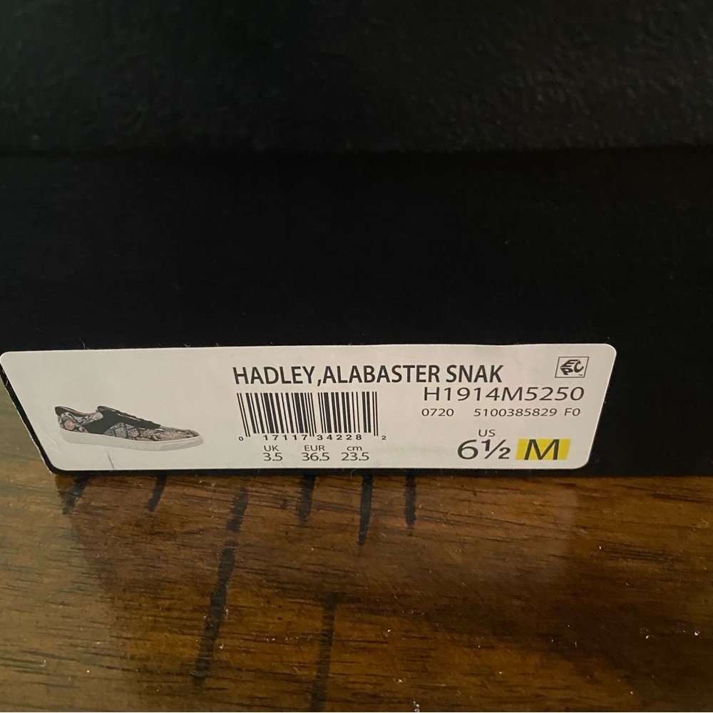 Naturalizer Black Snake Print Sneakers - Picture 8 of 9